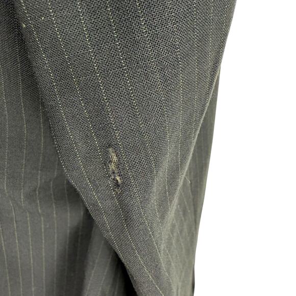 Brooks Brothers Brooksease Pin Stripe Blazer Three Button Navy Size 46R - Picture 5 of 8